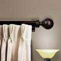 Kd Encimera 1.5 in. Serena Curtain Rod with 165 to 215 in. Extension, Cocoa KD3189683